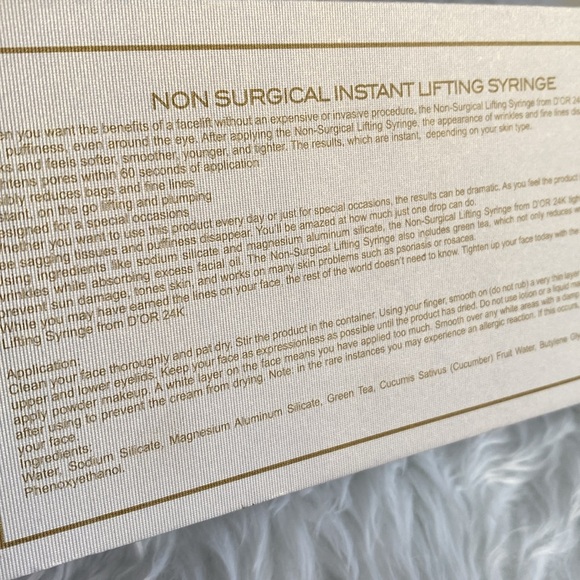 D’OR24K non surgical lifting 13 ml/.46 oz, New in Box - Picture 3 of 5